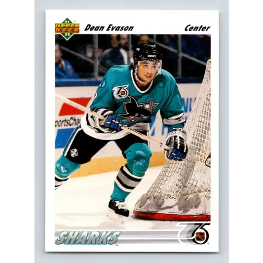 1991-92 Upper Deck #560 Dean Evason NM-MT San Jose Sharks Hockey Card
