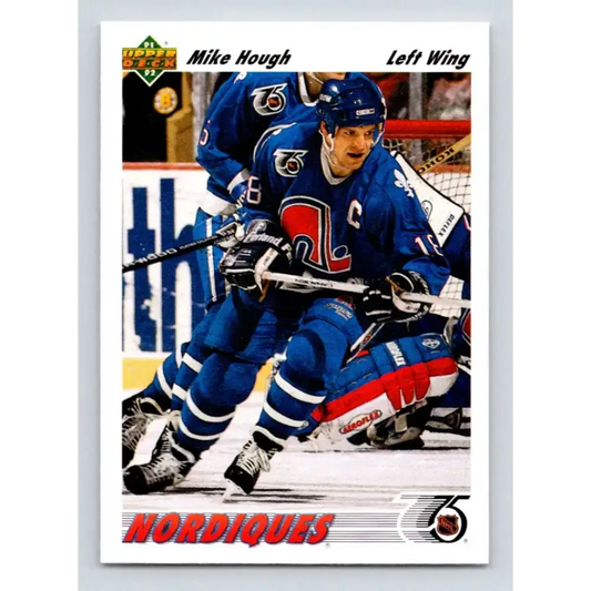 1991-92 Upper Deck #562 Mike Hough NM-MT Quebec Nordiques Hockey Card - Hockey Card Single