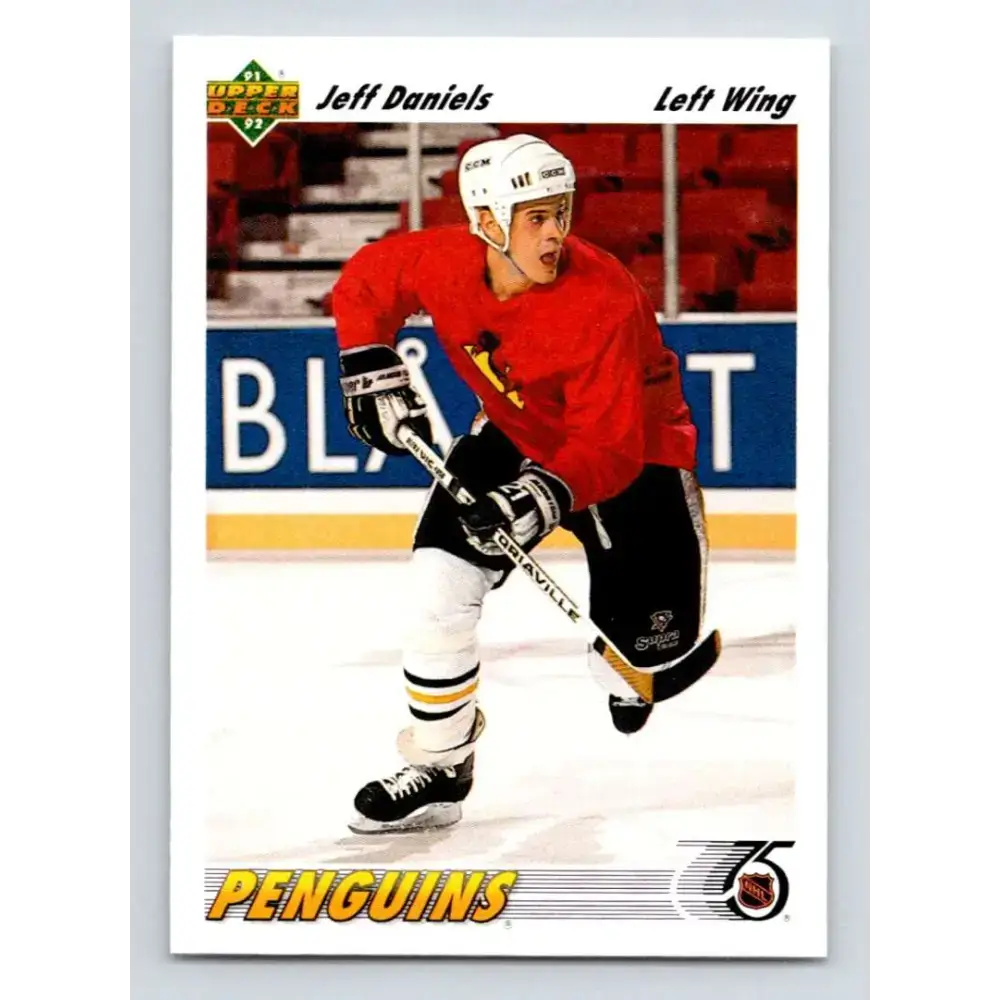 1991-92 Upper Deck #564 Jeff Daniels NM-MT RC Rookie Pittsburgh Penguins Hockey Card - Hockey Card Single