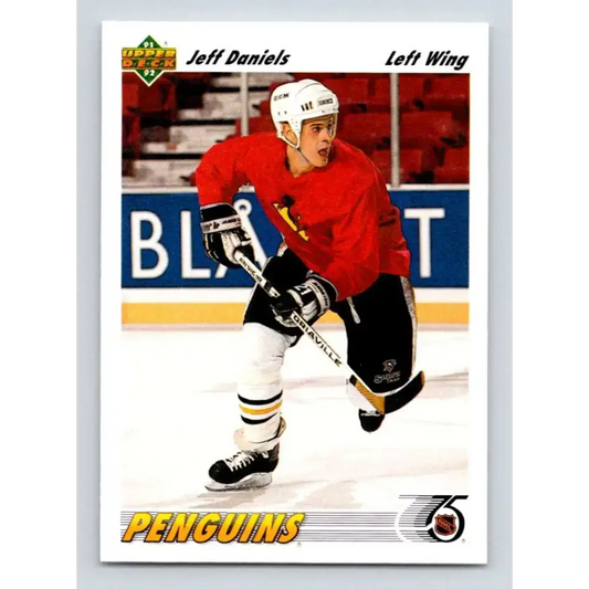 1991-92 Upper Deck #564 Jeff Daniels NM-MT RC Rookie Pittsburgh Penguins Hockey Card