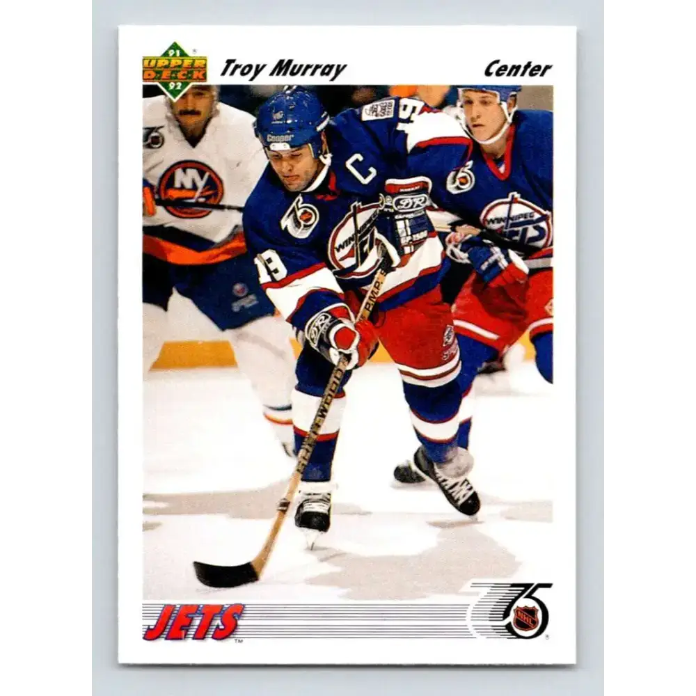 1991-92 Upper Deck #565 Troy Murray NM-MT Winnipeg Jets Hockey Card - Hockey Card Single