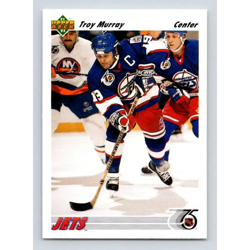 1991-92 Upper Deck #565 Troy Murray NM-MT Winnipeg Jets Hockey Card - Hockey Card Single
