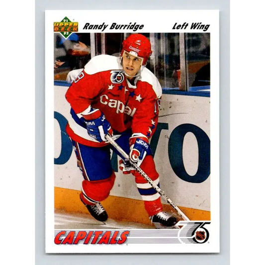 1991-92 Upper Deck #567 Randy Burridge NM-MT Washington Capitals Hockey Card
