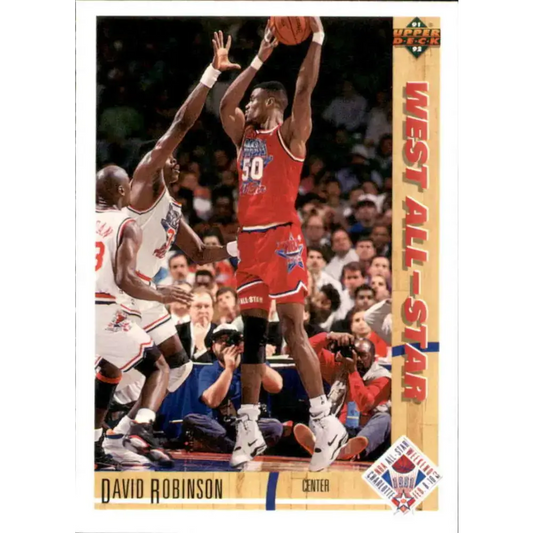 1991-92 Upper Deck #58 David Robinson AS NM-MT San Antonio Spurs Basketball Card - Basketball Card Single