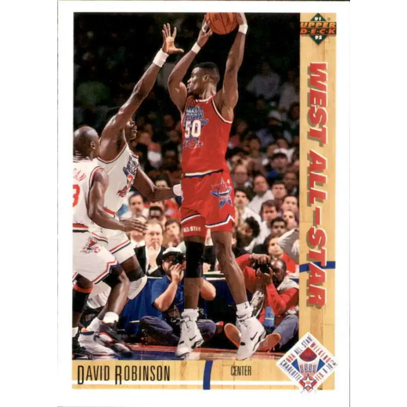 1991-92 Upper Deck #58 David Robinson AS NM-MT San Antonio Spurs Basketball Card - Basketball Card Single