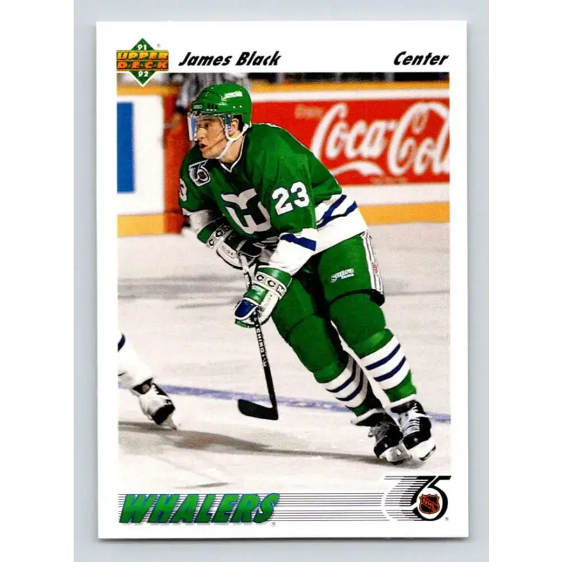 1991-92 Upper Deck #580 James Black NM-MT RC Rookie Hartford Whalers Hockey Card - Hockey Card Single