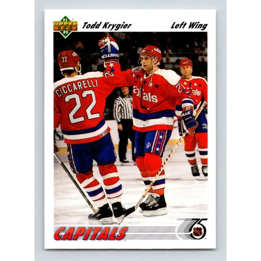 1991-92 Upper Deck #582 Todd Krygier NM-MT Washington Capitals Hockey Card