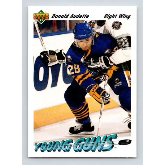 1991-92 Upper Deck #585 Donald Audette NM-MT Buffalo Sabres Hockey Card