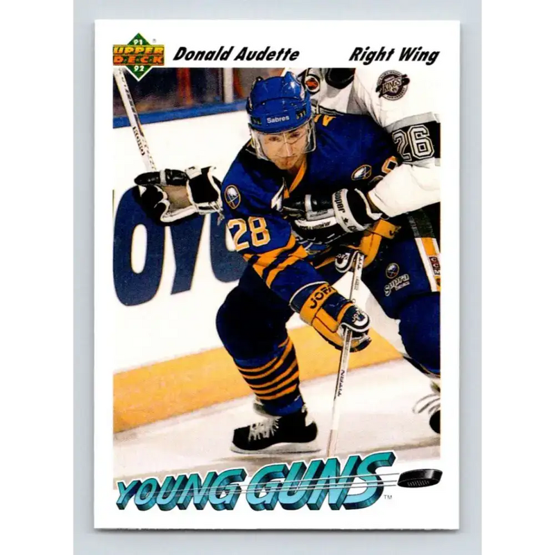 1991-92 Upper Deck #585 Donald Audette NM-MT Buffalo Sabres Hockey Card - Hockey Card Single
