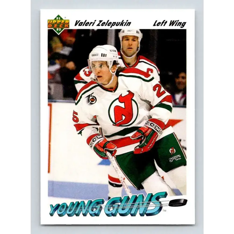 1991-92 Upper Deck #589 Valeri Zelepukin NM-MT RC Rookie New Jersey Devils Hockey Card - Hockey Card Single
