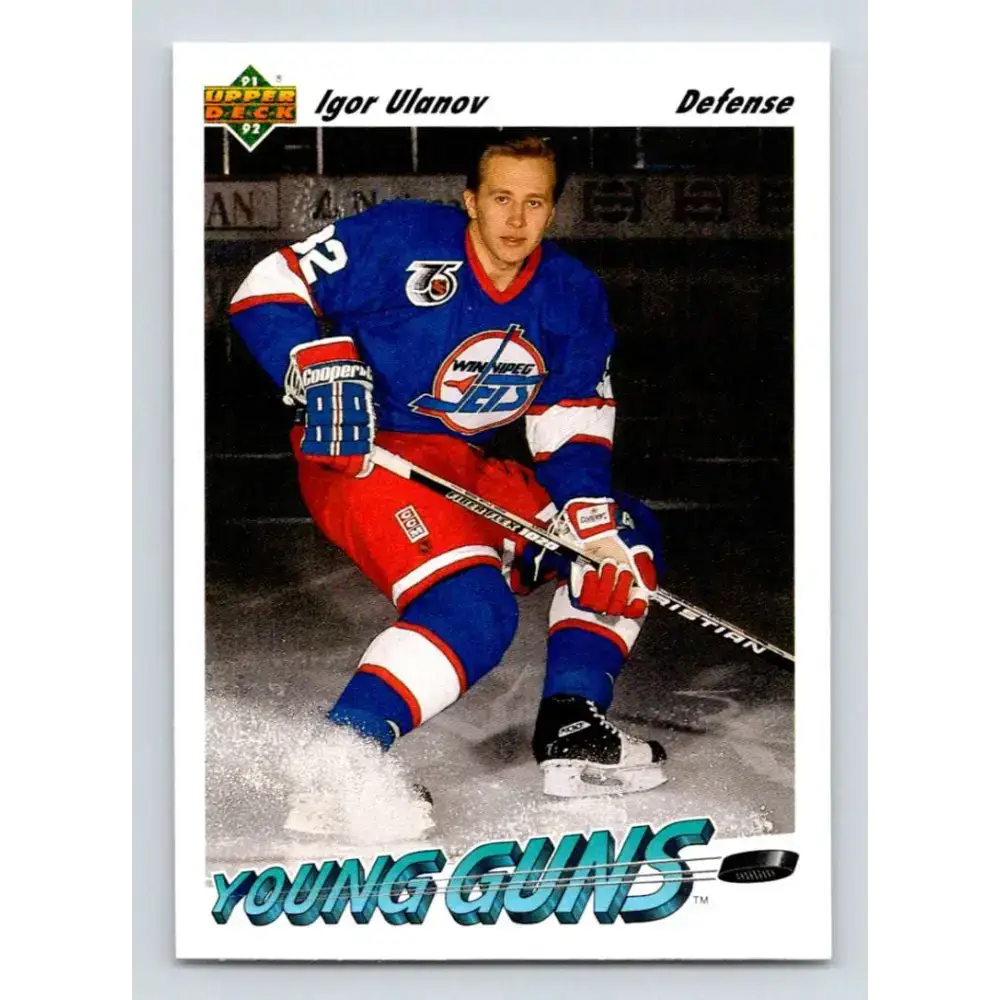 1991-92 Upper Deck #590 Igor Ulanov NM-MT RC Rookie Winnipeg Jets Hockey Card - Hockey Card Single