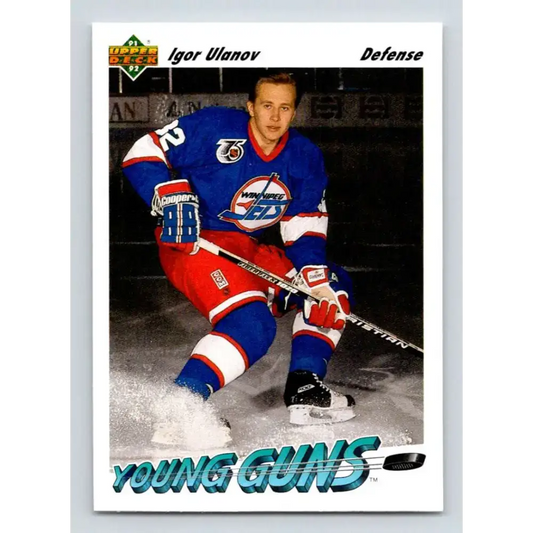 1991-92 Upper Deck #590 Igor Ulanov NM-MT RC Rookie Winnipeg Jets Hockey Card