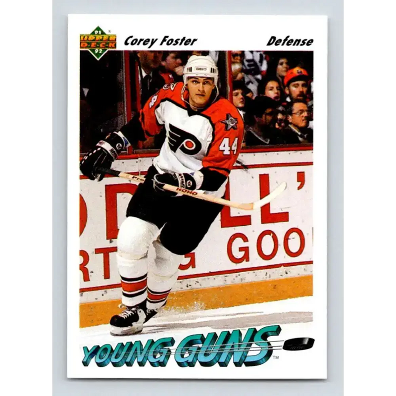 1991-92 Upper Deck #591 Corey Foster NM-MT RC Rookie Philadelphia Flyers Hockey Card - Hockey Card Single