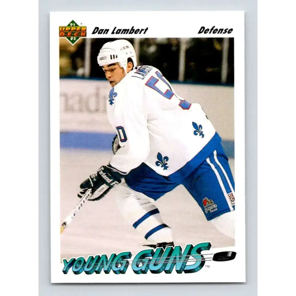 1991-92 Upper Deck #592 Dan Lambert NM-MT RC Rookie Quebec Nordiques Hockey Card - Hockey Card Single