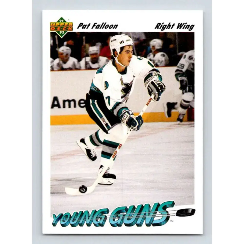 1991-92 Upper Deck #593 Pat Falloon NM-MT San Jose Sharks Hockey Card - Hockey Card Single