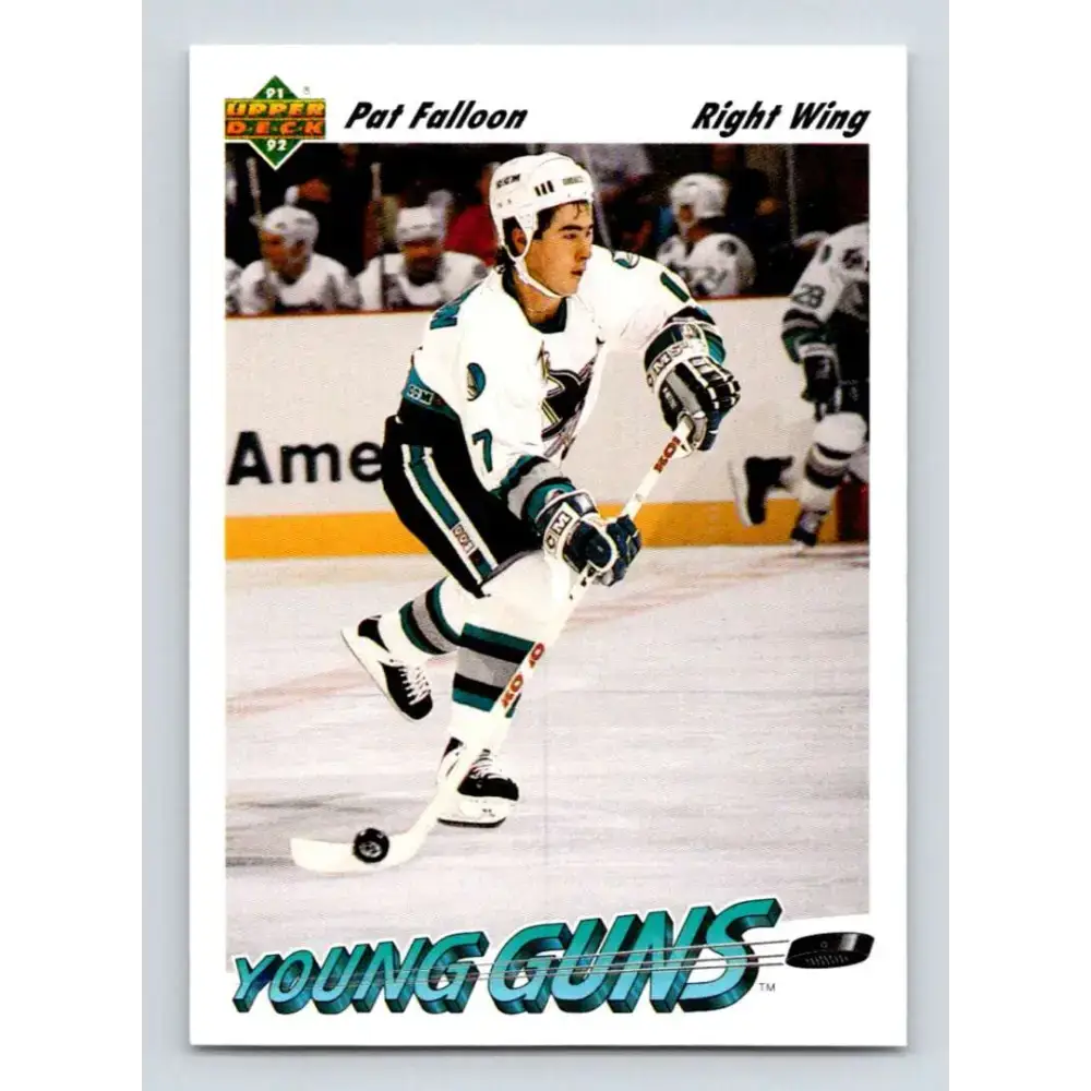 1991-92 Upper Deck #593 Pat Falloon NM-MT San Jose Sharks Hockey Card - Hockey Card Single