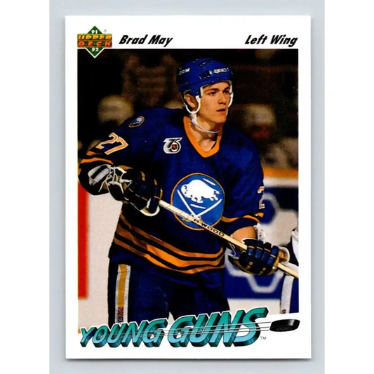 1991-92 Upper Deck #596 Brad May NM-MT Buffalo Sabres Hockey Card - Hockey Card Single