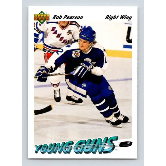 1991-92 Upper Deck #598 Rob Pearson NM-MT RC Rookie Toronto Maple Leafs Hockey Card - Hockey Card Single