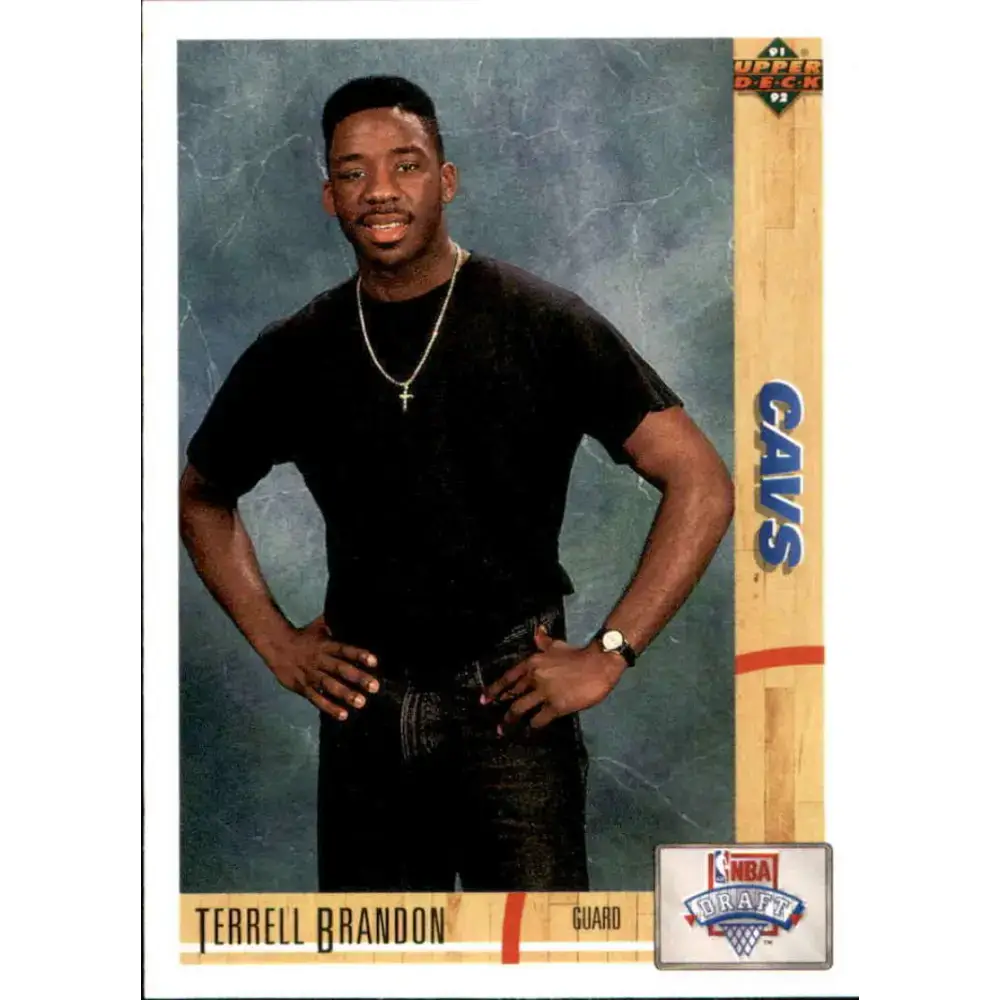 1991-92 Upper Deck #6 Terrell Brandon NM-MT RC Rookie Cleveland Cavaliers Basketball Card - Basketball Card Single