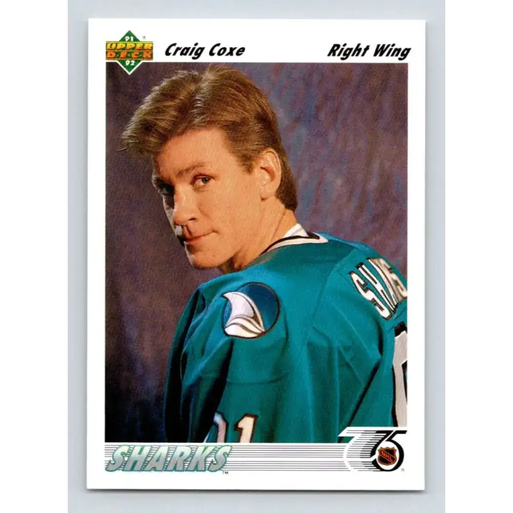 1991-92 Upper Deck #60 Craig Coxe NM-MT Hockey Card - Hockey Card Single
