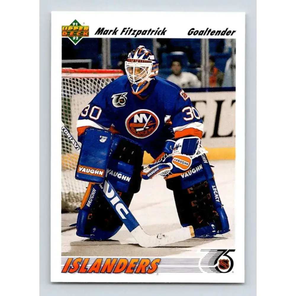 1991-92 Upper Deck #602 Mark Fitzpatrick NM-MT New York Islanders Hockey Card - Hockey Card Single