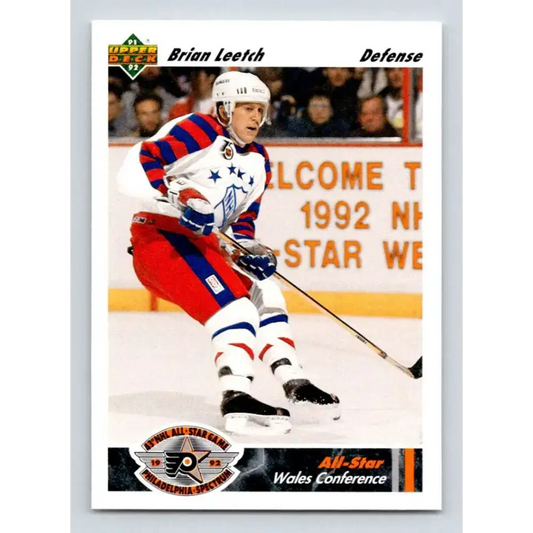 1991-92 Upper Deck #612 Brian Leetch NM-MT New York Rangers Hockey Card