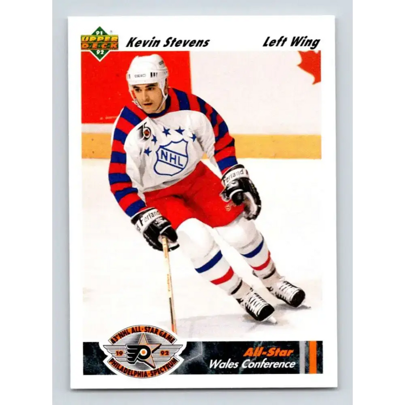 1991-92 Upper Deck #613 Kevin Stevens AS NM-MT Pittsburgh Penguins Hockey Card - Hockey Card Single