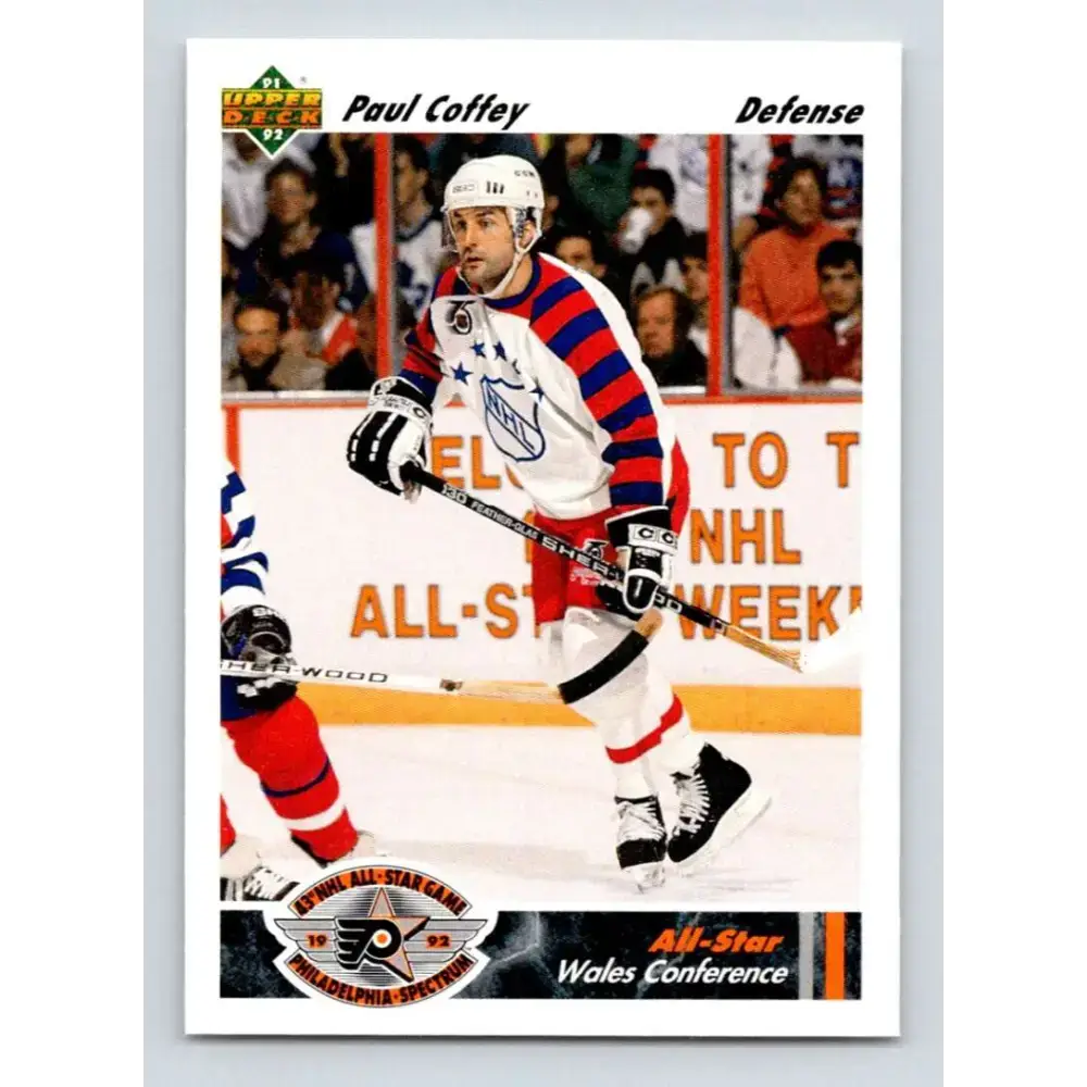 1991-92 Upper Deck #615 Paul Coffey AS NM-MT Pittsburgh Penguins Hockey Card - Hockey Card Single