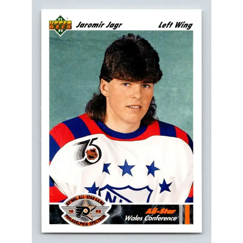 1991-92 Upper Deck #617 Jaromir Jagr NM-MT Pittsburgh Penguins Hockey Card