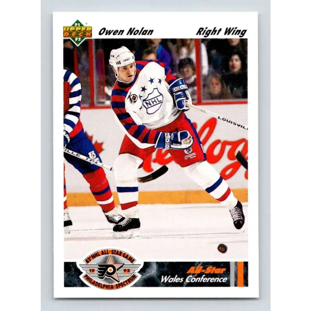 1991-92 Upper Deck #619 Owen Nolan NM-MT Quebec Nordiques Hockey Card - Hockey Card Single
