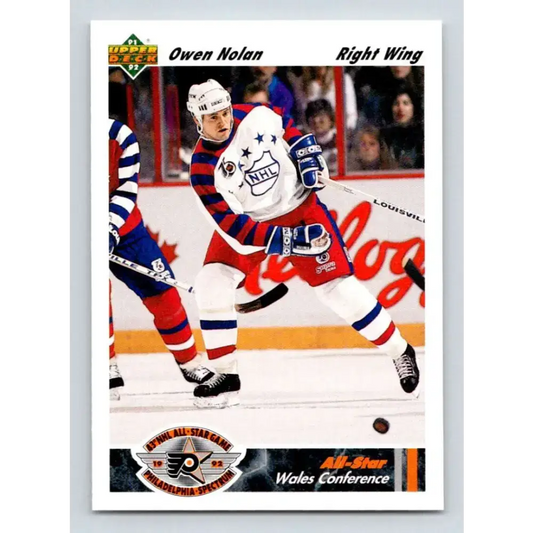 1991-92 Upper Deck #619 Owen Nolan NM-MT Quebec Nordiques Hockey Card - Hockey Card Single