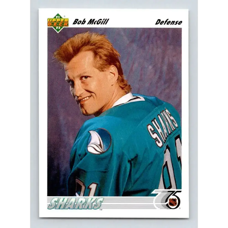 1991-92 Upper Deck #62 Bob McGill NM-MT Hockey Card - Hockey Card Single
