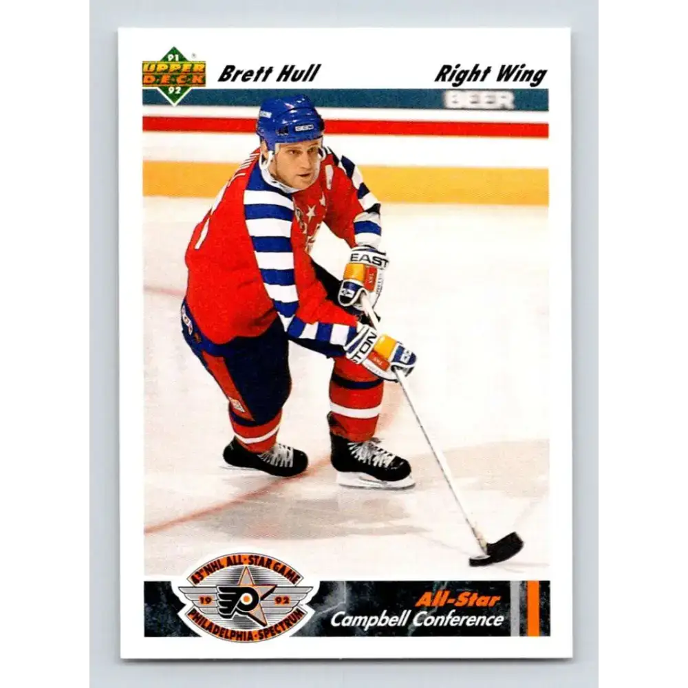 1991-92 Upper Deck #622 Brett Hull NM-MT St. Louis Blues Hockey Card - Hockey Card Single