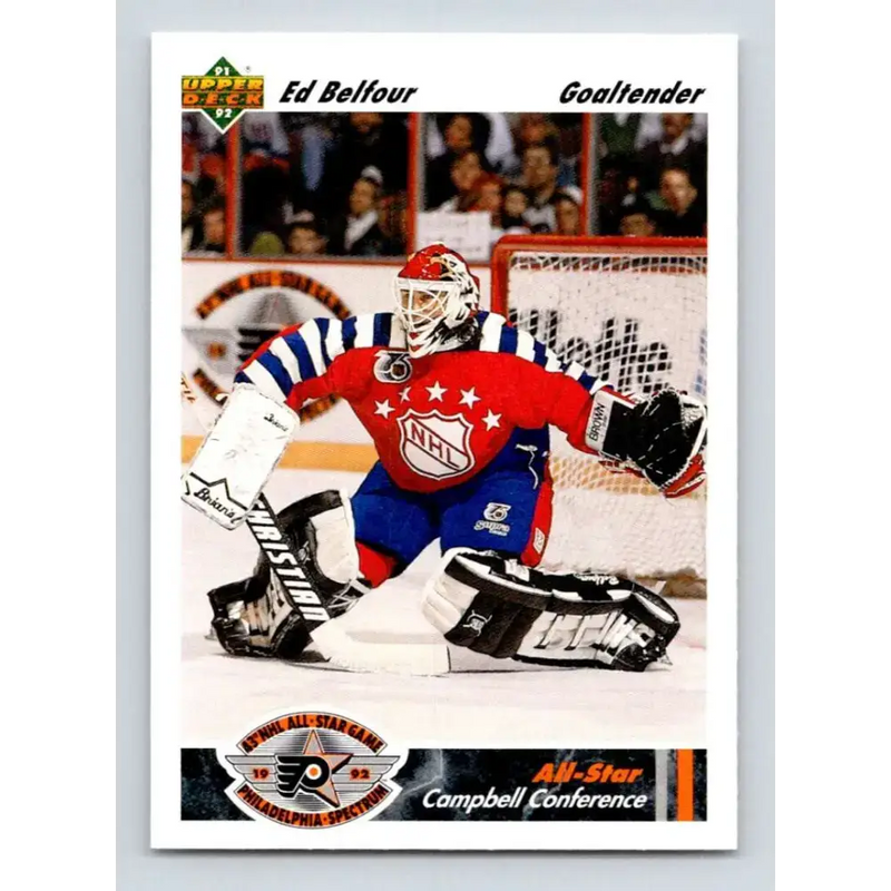 1991-92 Upper Deck #625 Ed Belfour AS NM-MT Chicago Blackhawks Hockey Card - Hockey Card Single
