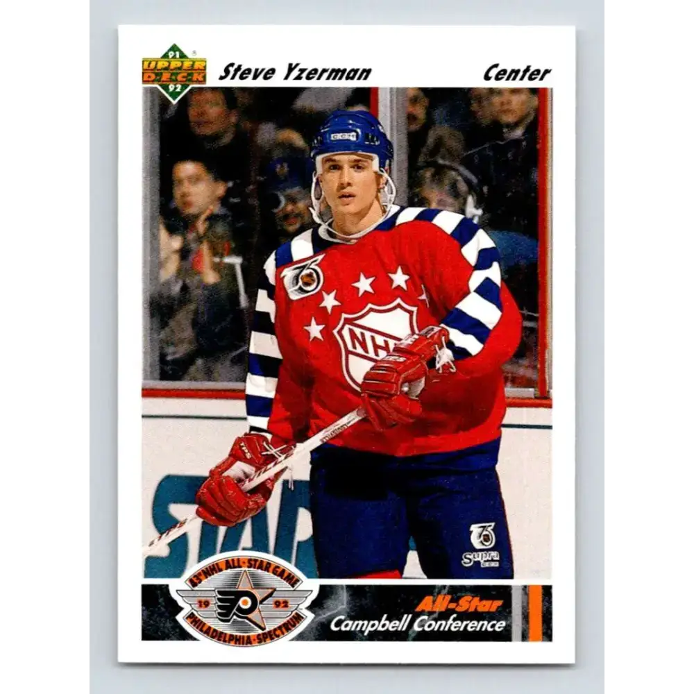 1991-92 Upper Deck #626 Steve Yzerman AS NM-MT Detroit Red Wings Hockey Card - Hockey Card Single