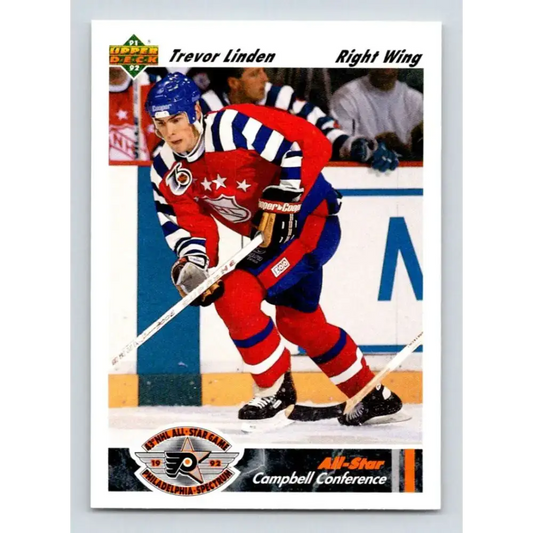 1991-92 Upper Deck #628 Trevor Linden NM-MT Vancouver Canucks Hockey Card