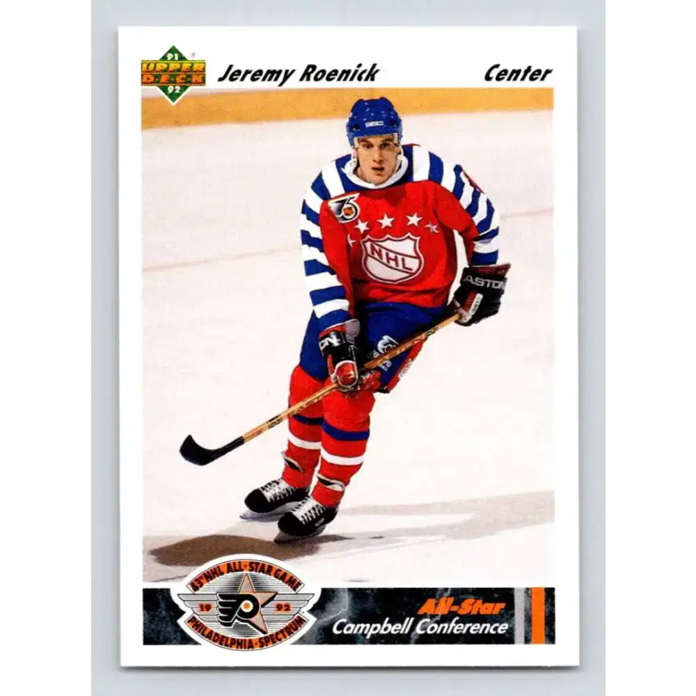 1991-92 Upper Deck #629 Jeremy Roenick AS NM-MT Chicago Blackhawks Hockey Card - Hockey Card Single