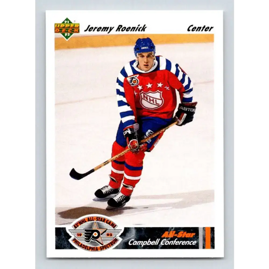 1991-92 Upper Deck #629 Jeremy Roenick AS NM-MT Chicago Blackhawks Hockey Card - Hockey Card Single