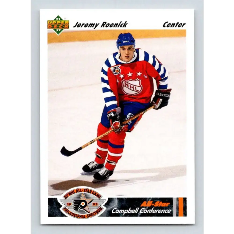 1991-92 Upper Deck #629 Jeremy Roenick AS NM-MT Chicago Blackhawks Hockey Card - Hockey Card Single