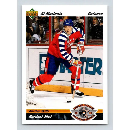 1991-92 Upper Deck #632 Al MacInnis NM-MT Calgary Flames Hockey Card - Hockey Card Single
