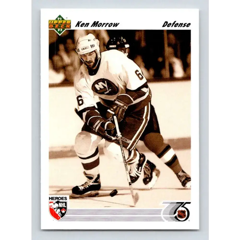 1991-92 Upper Deck #637 Ken Morrow NM-MT Hockey Card - Hockey Card Single
