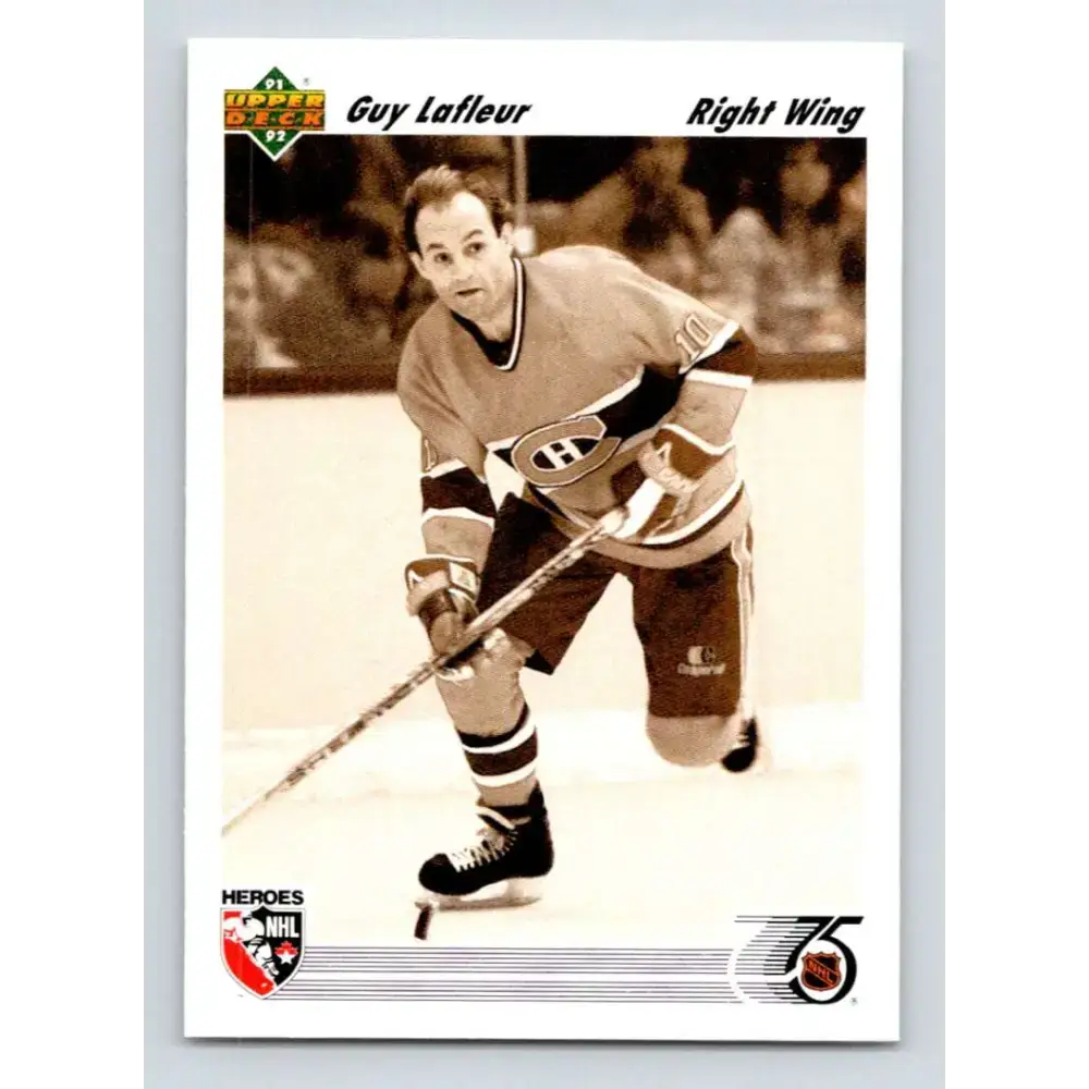 1991-92 Upper Deck #638 Guy Lafleur NM-MT Hockey Card - Hockey Card Single