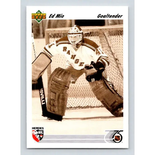 1991-92 Upper Deck #639 Ed Mio NM-MT Hockey Card - Hockey Card Single