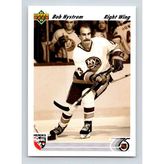 1991-92 Upper Deck #641 Bob Nystrom NM-MT Hockey Card