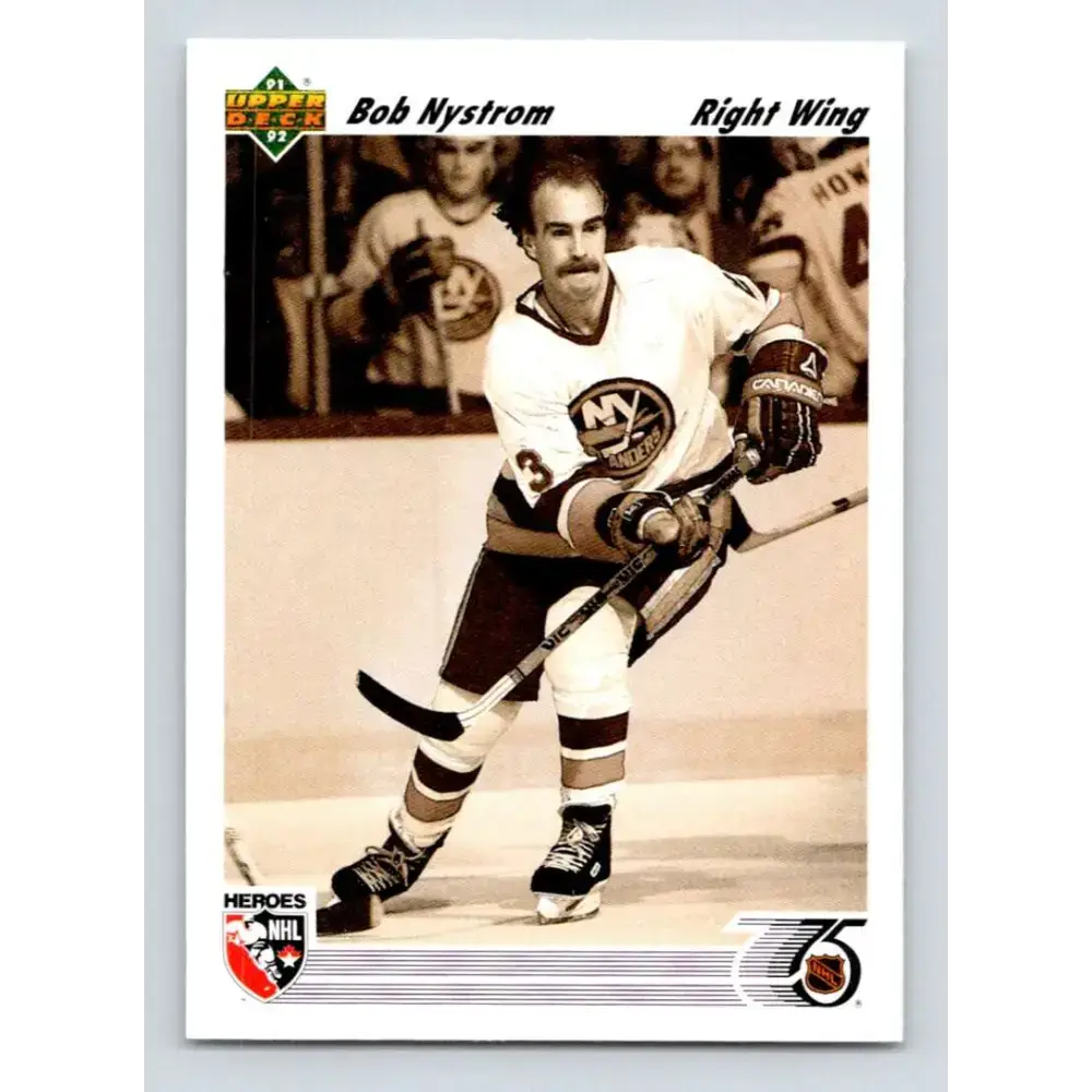 1991-92 Upper Deck #641 Bob Nystrom NM-MT Hockey Card - Hockey Card Single