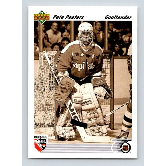 1991-92 Upper Deck #642 Pete Peeters NM-MT Philadelphia Flyers Hockey Card - Hockey Card Single