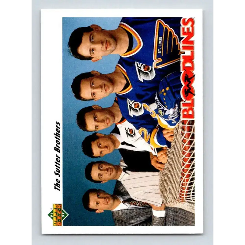 1991-92 Upper Deck #645 Darryl Sutter/Brent Sutter/Rich Sutter/Duane Sutter/Ron Sutter/Brian Sutter NM-MT St. Louis