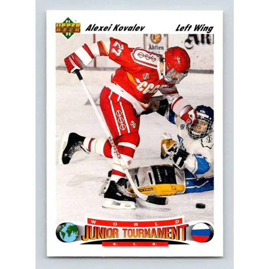 1991-92 Upper Deck #655 Alexei Kovalev NM-MT RC Rookie Hockey Card - Hockey Card Single