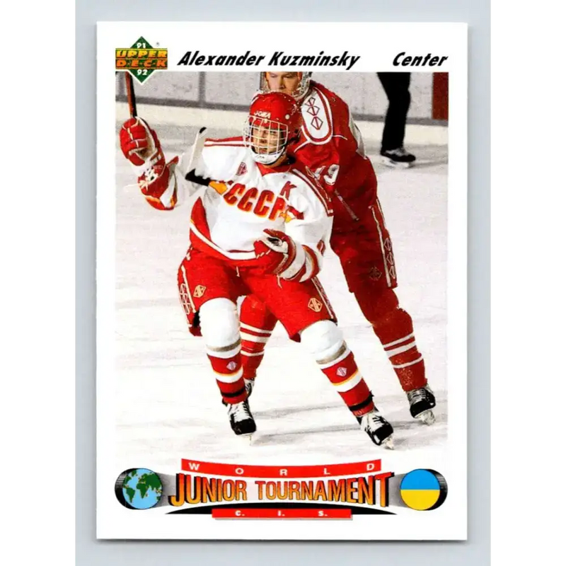 1991-92 Upper Deck #656 Alexander Kuzminsky NM-MT RC Rookie Hockey Card - Hockey Card Single