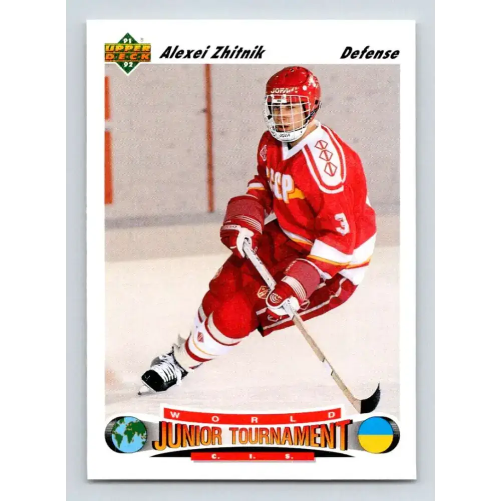1991-92 Upper Deck #660 Alexei Zhitnik NM-MT RC Rookie Hockey Card